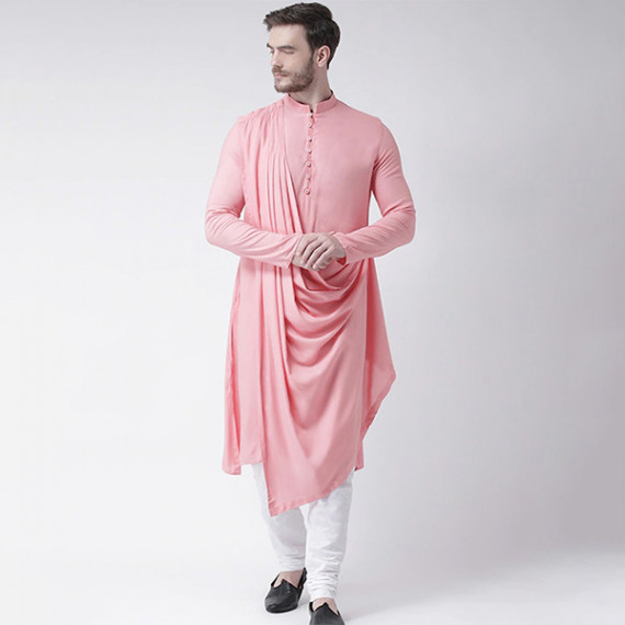 https://fashionrise.in/products/men-pink-solid-straight-kurta-with-attached-drape