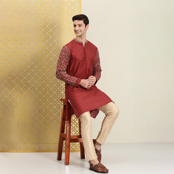 https://fashionrise.in/products/men-red-gold-toned-ethnic-motifs-printed-thread-work-kurta