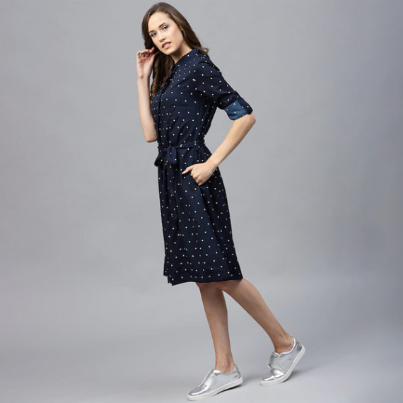 https://fashionrise.in/products/navy-blue-polka-dots-printed-shirt-dress