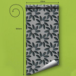 Grey 3D Wallpapers Floral Shadows Grey Peel & Stick Self Adhesive Wallpaper