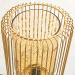 Gold-Toned Adobe Wire Novelty Table Lamp