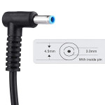 " Roll over image to zoom in Zebronics ZEB-LA453019590H 90W Laptop Adapter with 4.5X 3mm Connector - Black"
