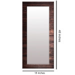Brown Framed Wall Mirror