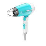 HD3151 1200 W Foldable Hair Dryer; 3 Heat (Hot/Cool/Warm) Settings including Cool Shot button; Heat Balance Technology (Turquoise)