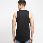 Men Black Printed Innerwear Vests