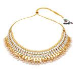Gold Plated Necklace With Earrings