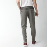 Men Grey Regular Fit Solid Track pants