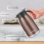 Brown Bistro 1100 Thermosteel 24 Hours Hot & Cold Carafe 1000 ml