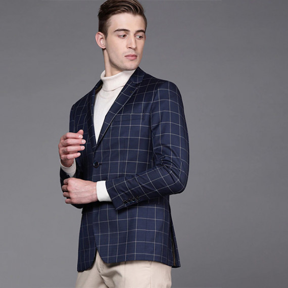 https://fashionrise.in/products/men-navy-blue-beige-slim-fit-checked-single-breasted-smart-casual-blazer