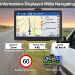 GPS Navigation for Car Truck 7 inch Touch Screen, Maps with Free Lifetime Update, Driver Alerts Latest Map Touchscreen 7 Inch 8G 256M Navigation Syste