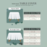 Blue Printed Rectangular 60" x 90" Polyester Table Cover