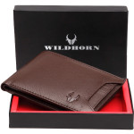 Men Brown Genuine Leather Wallet