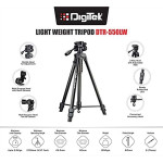 Digitek DTR 550 LW (67 Inch) Tripod For DSLR, Camera |Operating Height: 5.57 Feet | Maximum Load Capacity up to 4.5kg