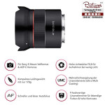 Samyang AF 18mm F2.8 Sony FE Auto Focus Lens - Black