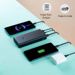 MI Power Bank 3i 20000mAh Lithium Polymer 18W Fast Power Delivery Charging | Input- Type C | Micro USB| Triple Output