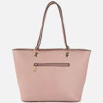 Pink & White Colourblocked Shoulder Bag
