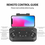 DIGITEK YCRC A6 Pro Foldable Remote Control Drone with Dual Camera HD Wide Angle Lens Optical Flow Positioning with 1600Mah Battery WiFi FPV Pioneer