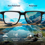 Vincent Chase Eyewear By Lenskart | Full Rim Wayfarer Branded Latest and Stylish Sunglasses | Polarized and 100% UV Protected | Men & Women | Large |