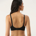 Black Solid Non-Wired Lightly Padded T-shirt Bra DB-CAM-PAD-01A