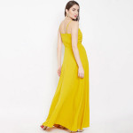 Yellow Wrap Maxi Dress
