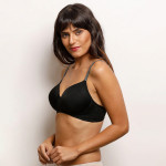Black Solid Non-Wired Lightly Padded T-shirt Bra